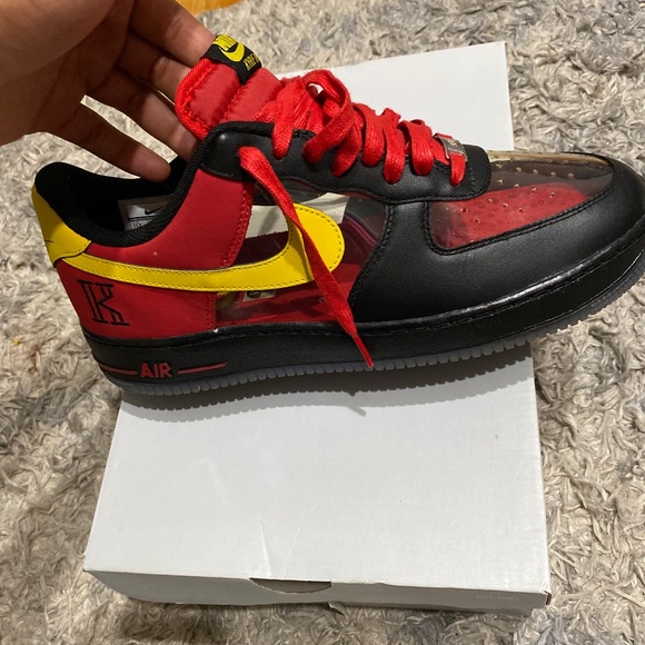 Very Rare Kyrie Irving AF1 clear toe sneakers. - Picture 1 of 4